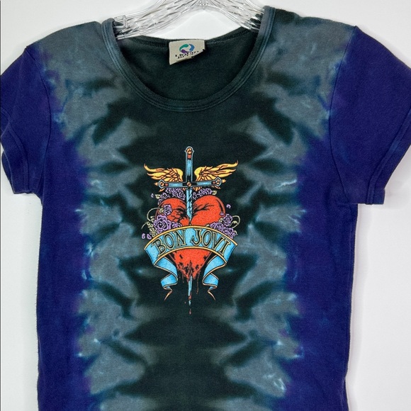 Liquid Blue Bon Jobi Tie Dye Tshirt Juniors Medium Y2K - Picture 2 of 9